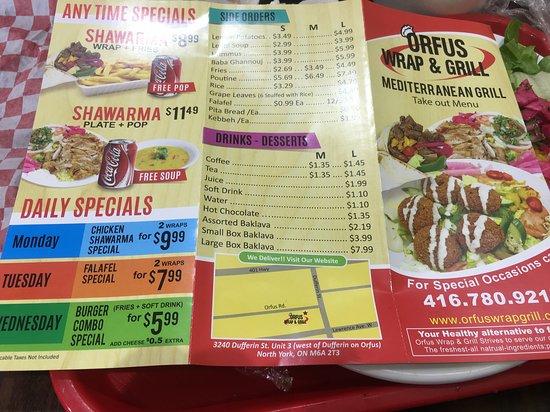 Orfus Wrap and Grill